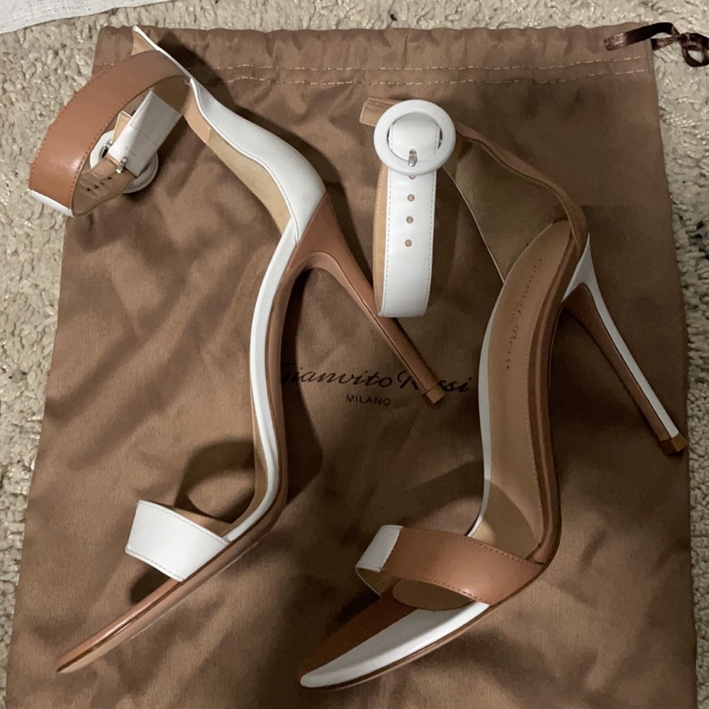 GIANVITO ROSSI colorblock heels NEW never worn with tags and dust bag